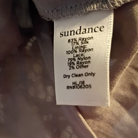 Sundance Gray Lace Sleeve Women's Blouse - Picture 7 of 7